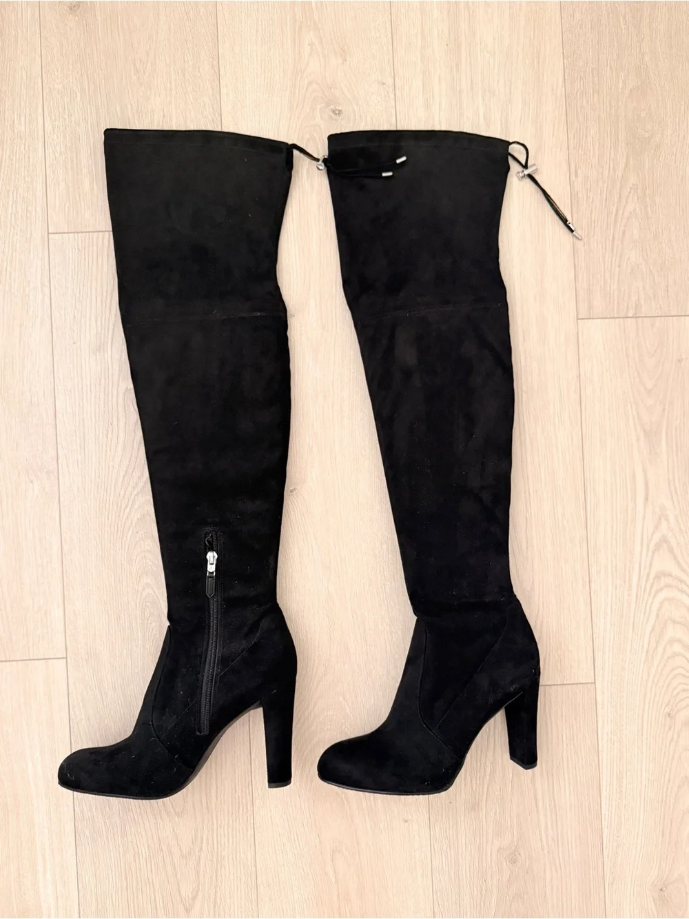 Sam Edelman Black Over-the-Knee Faux Suede Boots